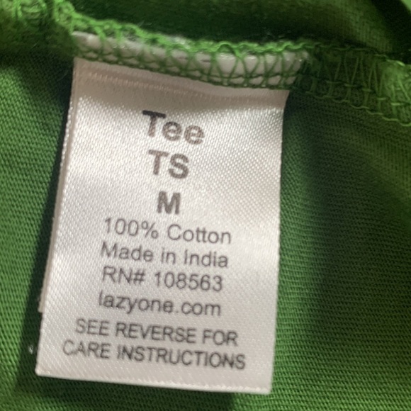 LazyOne Mens Christmas Holiday Pajama Tee Shirt | Rudolph Lights Out - Medium - Picture 6 of 7